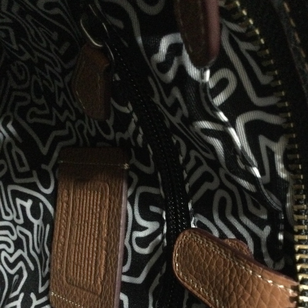 NWT Coach by Keith Haring Leather Messenger Bag - Picture 7 of 9